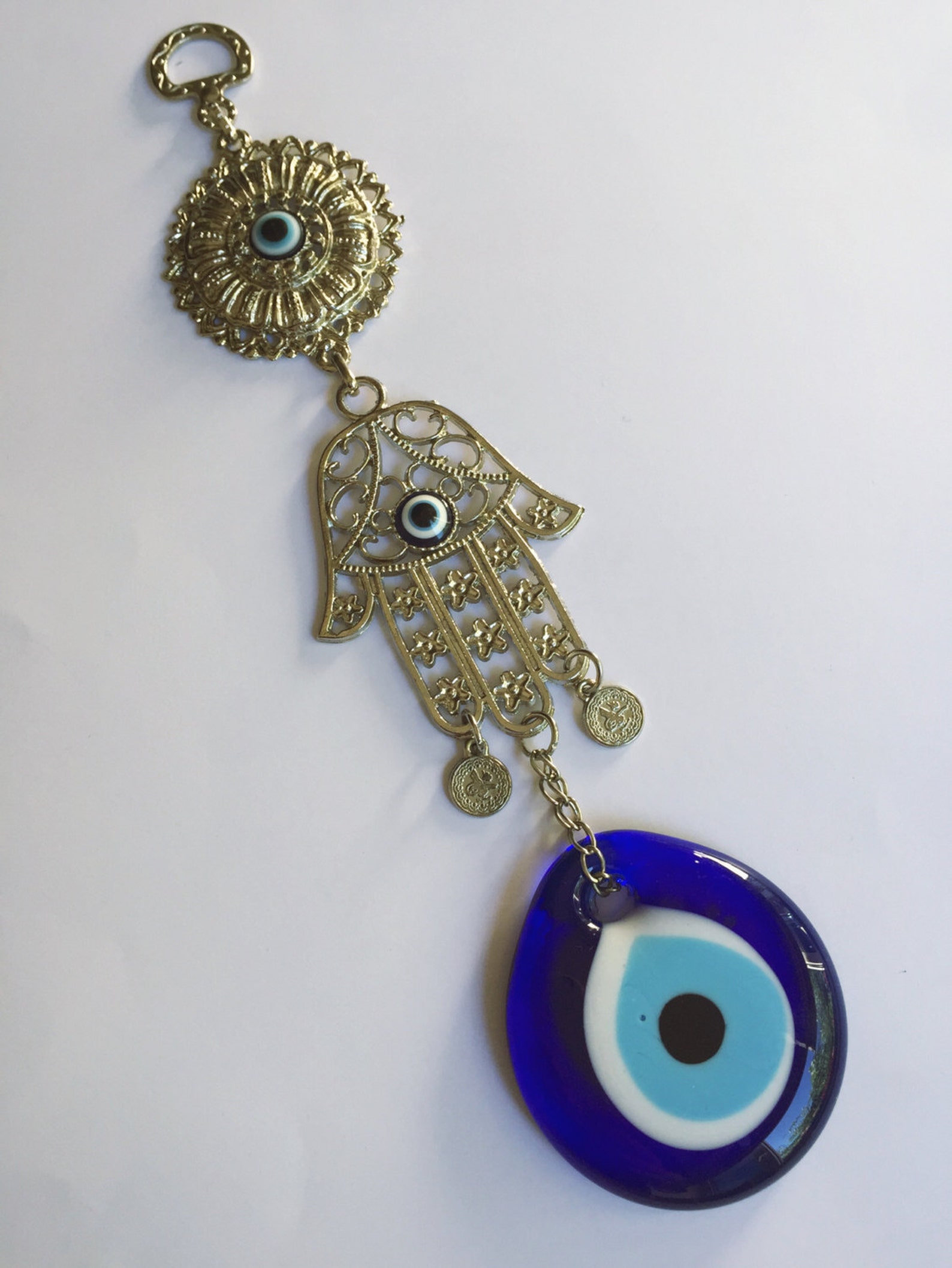 Hamsa Hand Wall Hanging Hamsa Wall Decor Nazar Boncuk Etsy