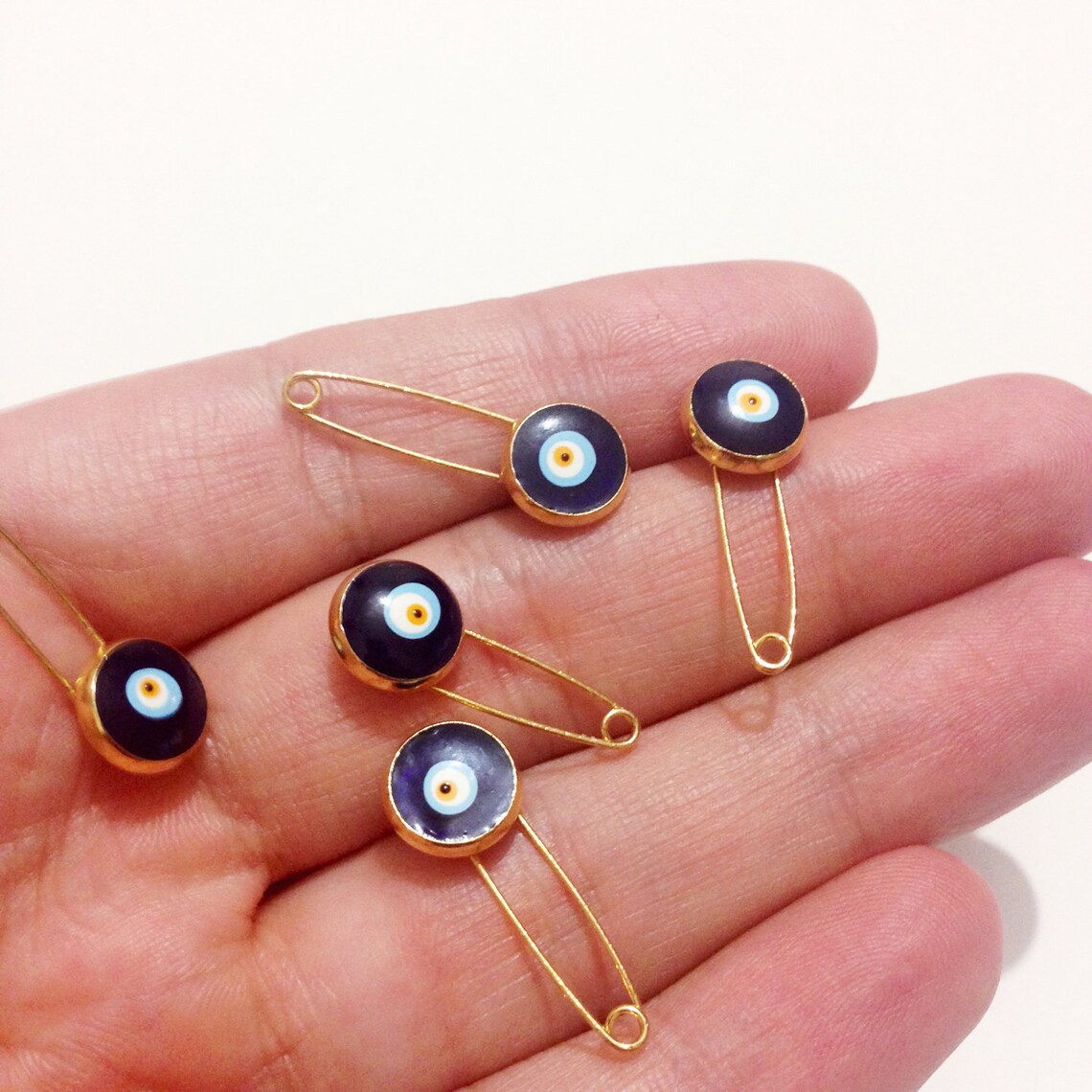 5pcs Lucky Evil Eye Safety Pin Evil Eye Safety Pin Evil Etsy