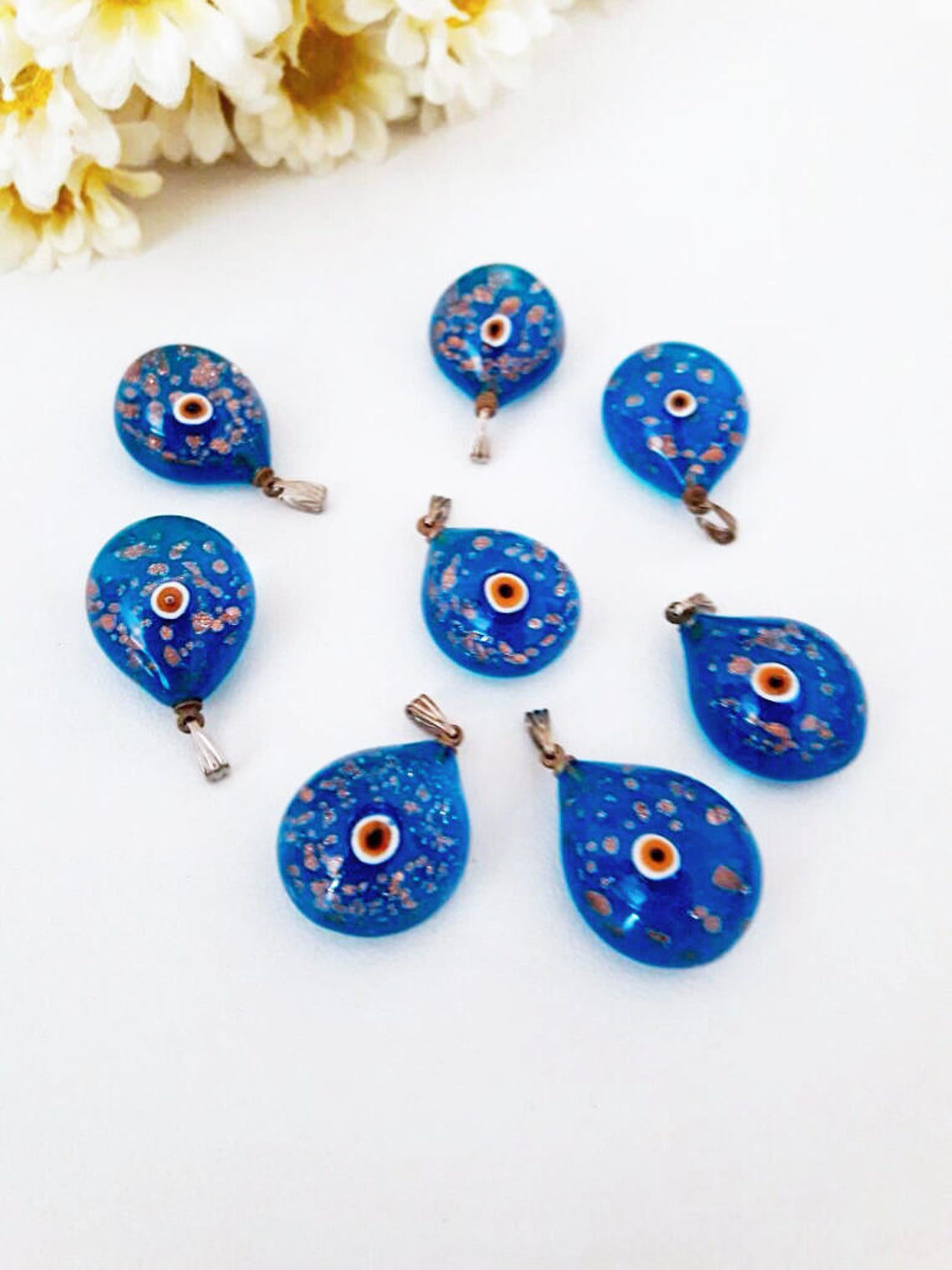 Evil Eye Glass Pendant Murano Glass Evil Eye Pendant Lamp Etsy