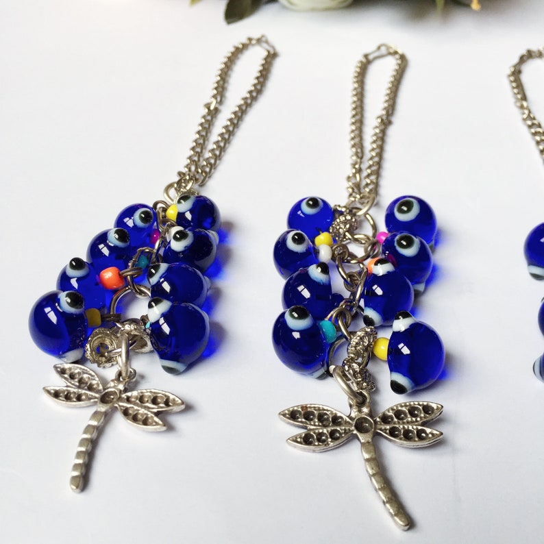 Evil Eye Pendant Car Rear View Mirror Accessories Turkish Etsy