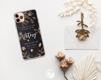 1 Corinthians 15:57 | iPhone & Samsung Phone Cases | Christian Phone Cases