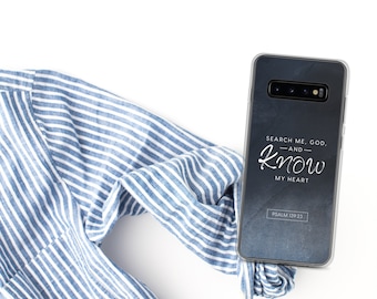 Psalm 139:23 | iPhone & Samsung Phone Cases | Christian Phone Cases