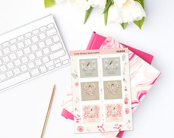 Personalized Bookplates Stickers, Kiss Cut Labels (Set of 6)