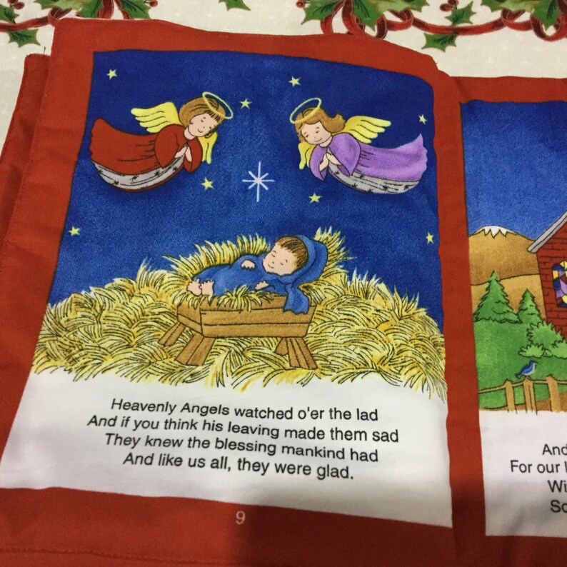 Christmas Story Soft Book Storybook Birth of Jesus Religious Etsy