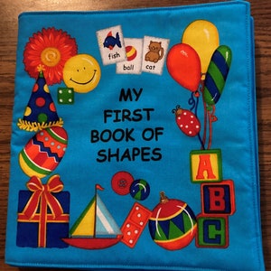 My First Book of Shapes Soft Book Learning Educational Softbook Busy Book Baby&#39;s Book Child&#39;s Book Washable Cloth Book Bedtime Story Book