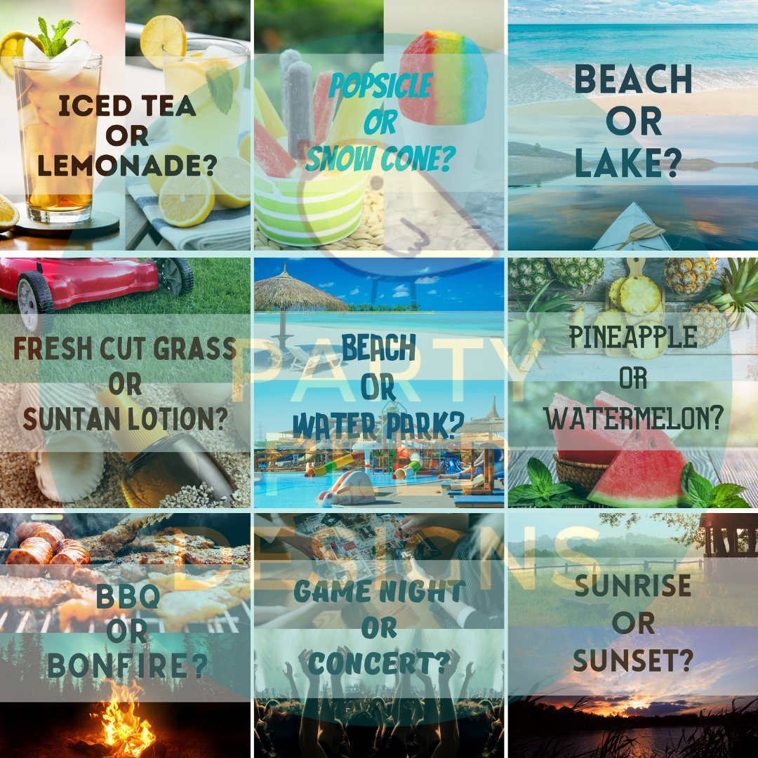 Social Media 30 Interactive Posts Summer Edition Etsy
