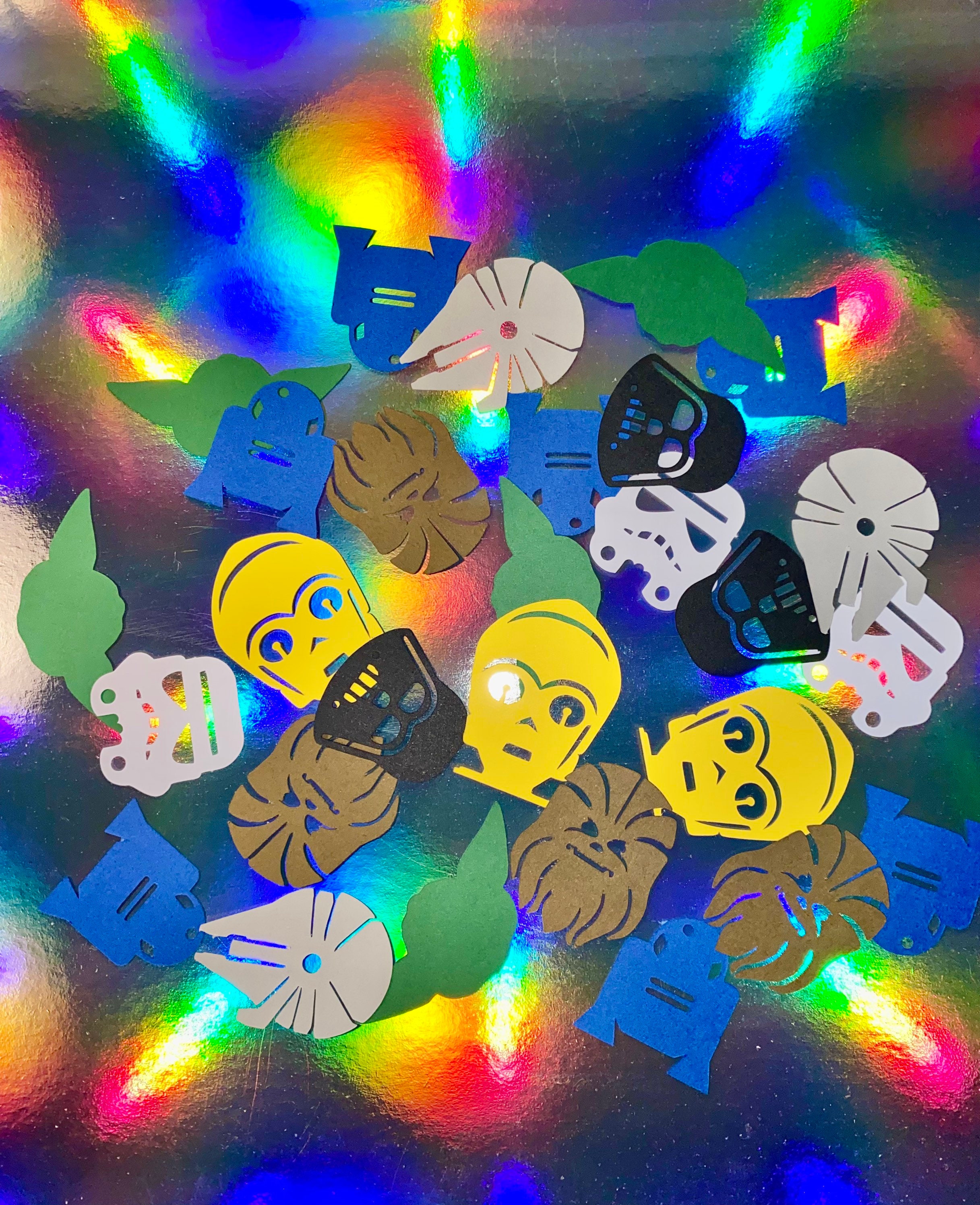 Star Wars Themed Confetti Darth Vader Storm Trooper Yoda Etsy