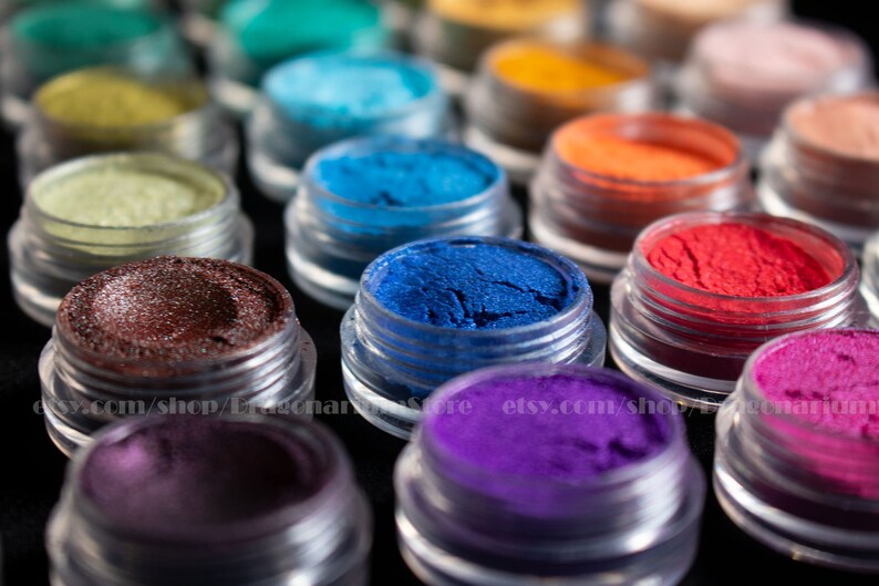 Mica powder pigments natural pearlescent mica powders 5 ml Etsy