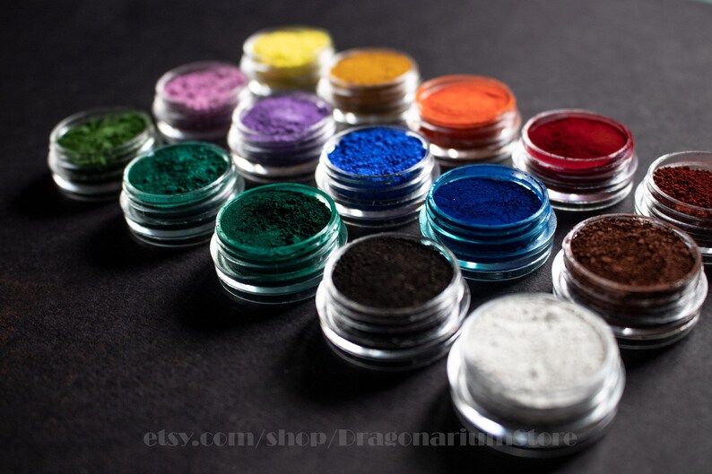 Mineral pigments powder natural pigment matte powder dyes Etsy