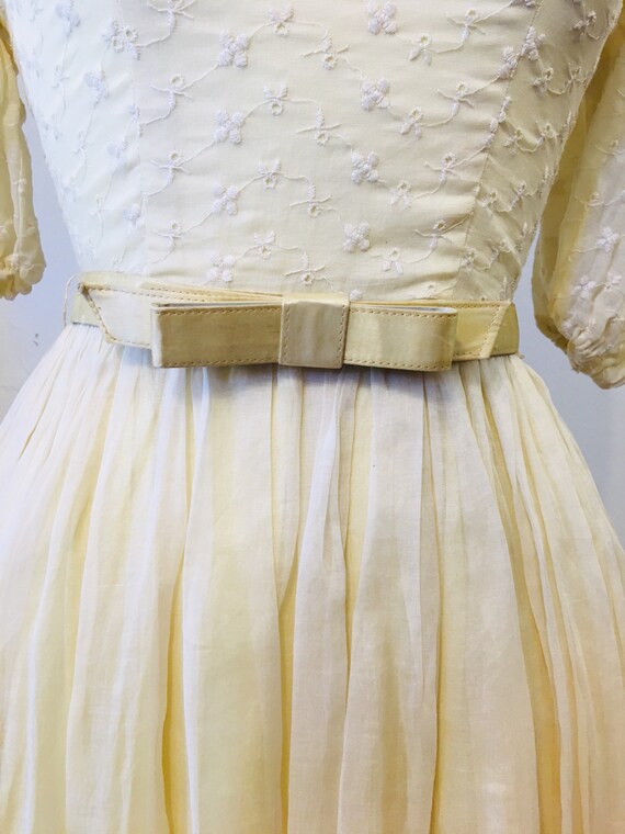Soft Broderie Anglaise Top Light Yellow