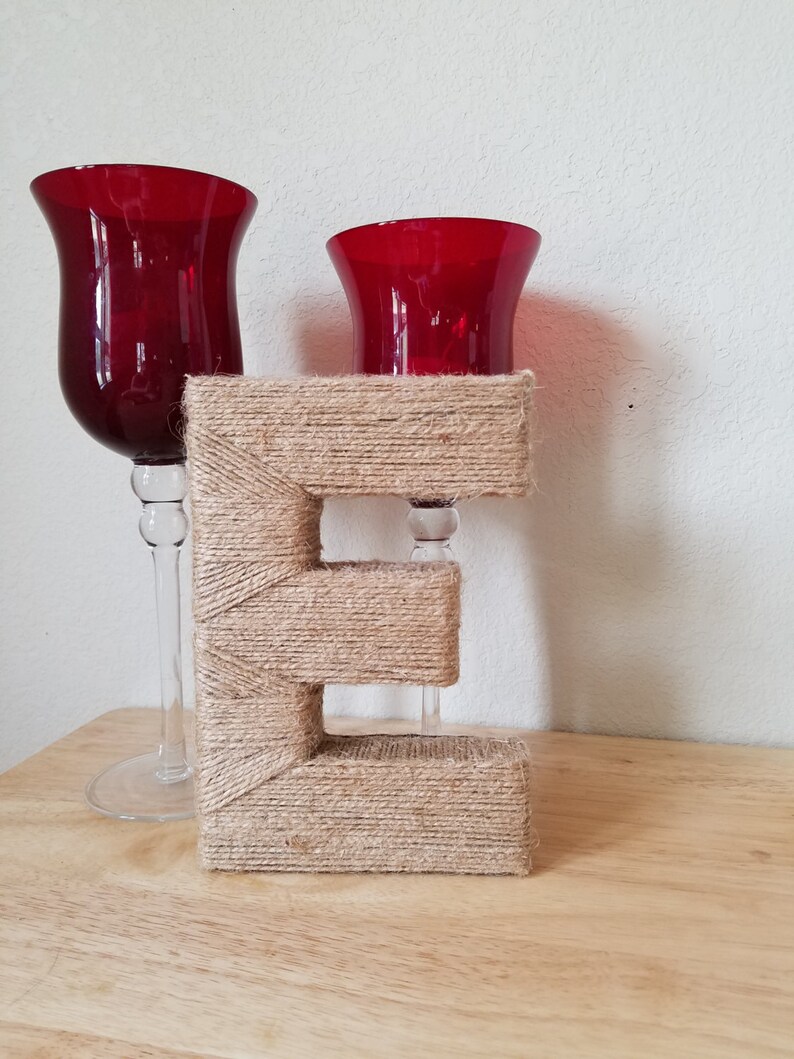 Twine Letter, Rope Letters, Twine Wrapped Letter, Monogram Door Hanger