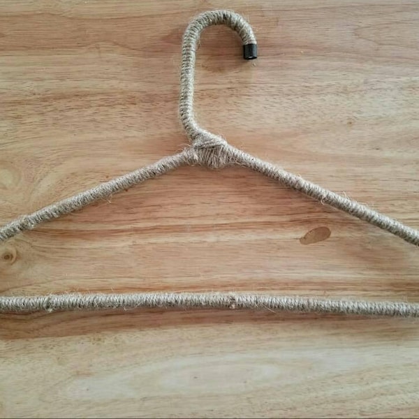 Jute Wrapped Hangers, Beach Side Shop Hangers, Wedding Hangers, Jute Hangers, Rope Wrapped Hangers