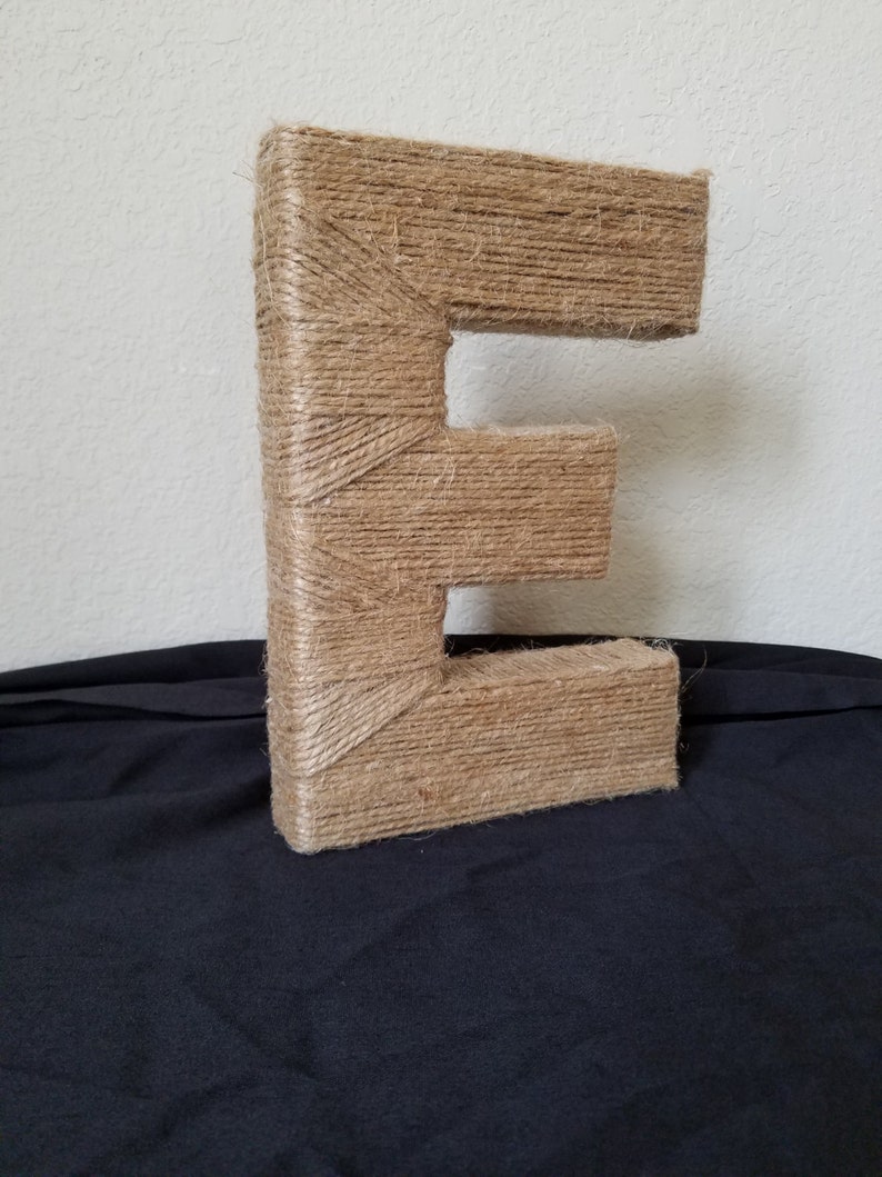 Twine Letter, Rope Letters, Twine Wrapped Letter, Monogram Door Hanger