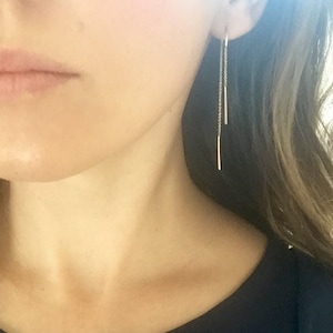 Double Threaders in Rose Gold, Yellow Gold or Sterling Silver