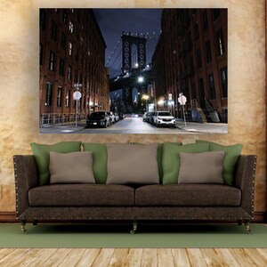 Dumbo Print, Brooklyn New York, Brooklyn Bridge Photo