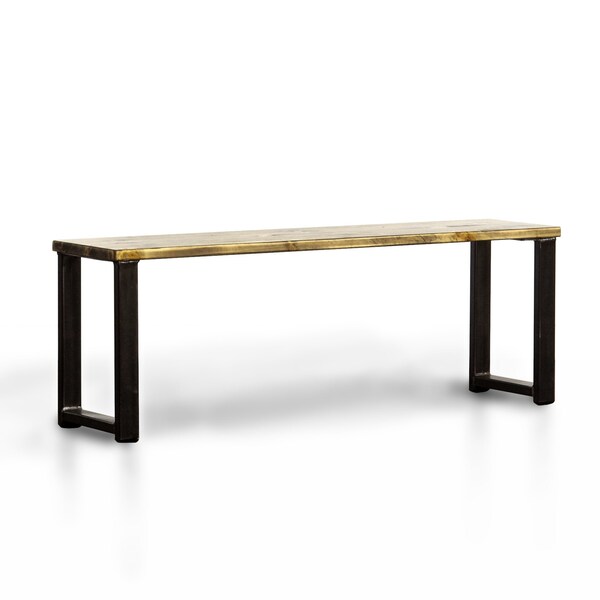 Solid Wood Bench - Gunmetal Grey, Reclaimed Wood Style, 2 or 3 seater