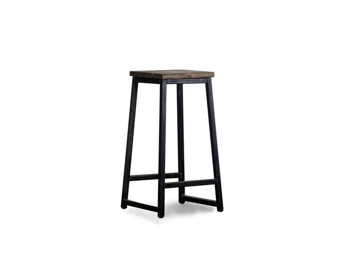 Wood and Metal Breakfast Bar Stool Kitchen Stool Similar to Etsy