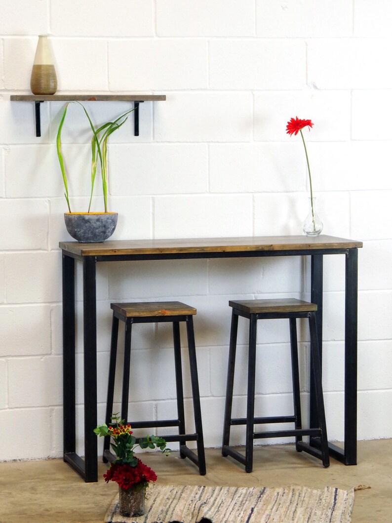 Breakfast Bar Table / Bistro Cafe Bar Table Industrial Style Etsy