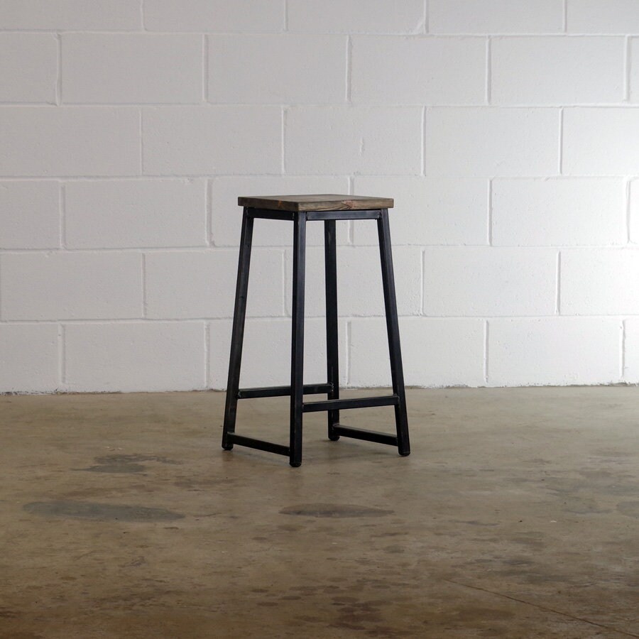 Wood and Metal Breakfast Bar Stool Kitchen Stool Similar to Etsy