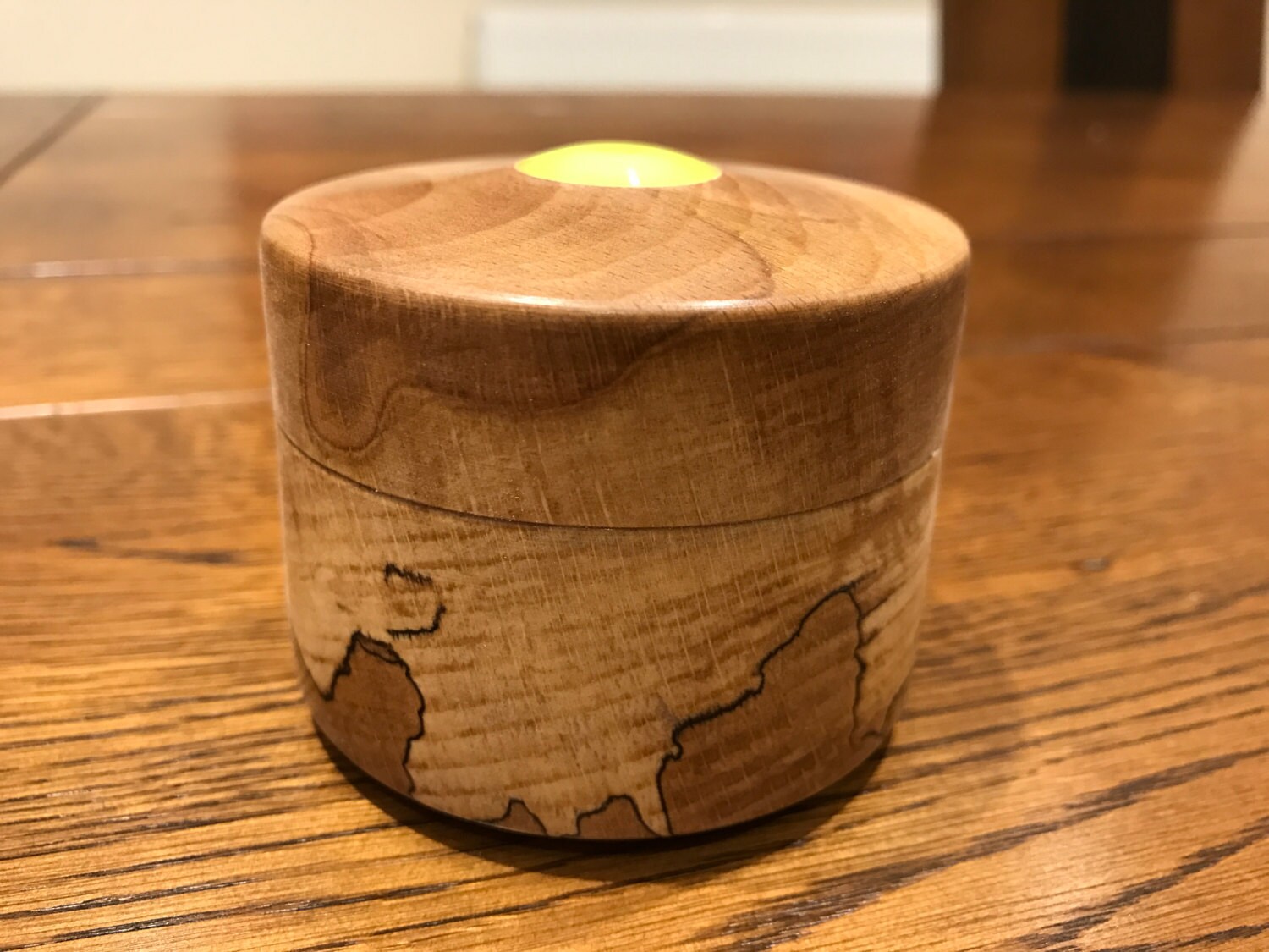 Small Spalted Beech Ring Box