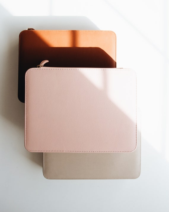 Vegan Leather Jewelry Case Personalized Leather Jewelry Box Etsy