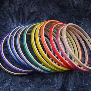 Painted embroidery hoops