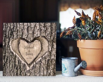 Personalized Couple Name name carved style Printed on wood, Wedding Gift, Bridal Shower, Anniversary Gift
