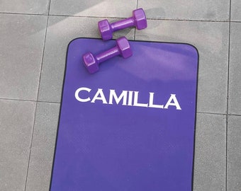 Personalisierte Yogamatte lila