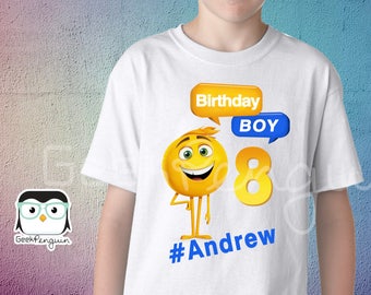 Emoji Family shirts, birthday boy emoji, birthday boy shirt, family emoji set, family shirts, birthday party, emojis theme, OMG, emoji movie