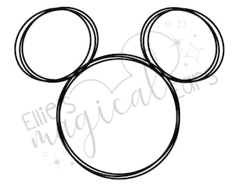 Mickey Head PNG - Mickey Head Printable - Mickey Head Sublimation Print - Sublimation Print - SVG Datei - Cricut Datei - Mickey Head SVG