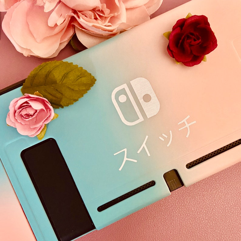 Holographic Decal Switch Katakana for Nintendo Etsy