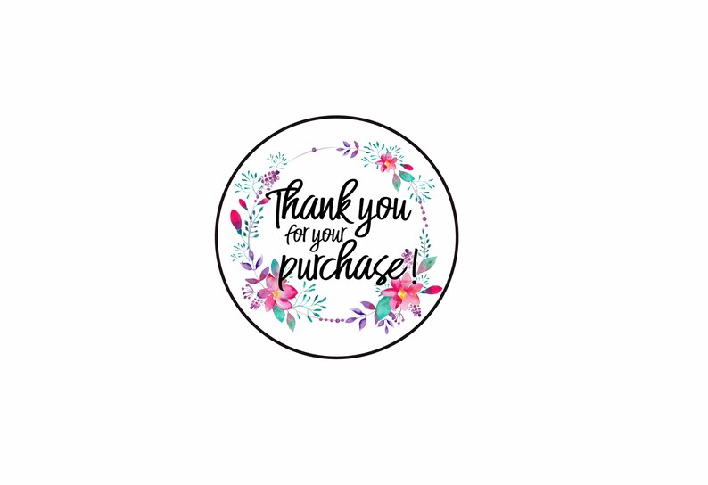 thank you for purchasing sticker