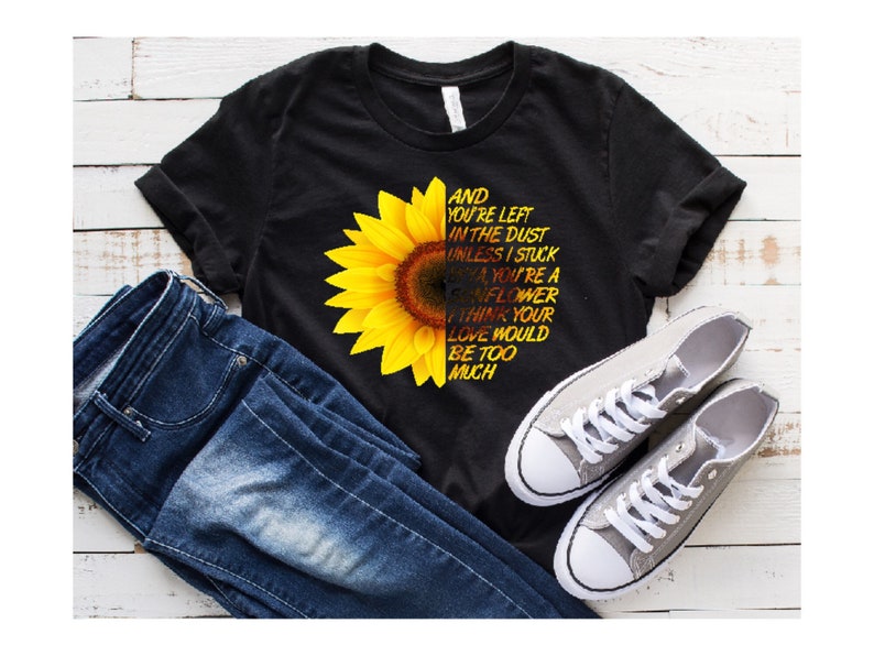 T Shirt Post Malone Sunflower Sunflower Always Tired Etsy