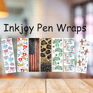Pen Wraps for INKJOY GEL PENS, Wraps For Pens, Glitter Pens, Epoxy, Custom Pens, Cow Cheetah Wraps, Pen Design, Glitter Pen