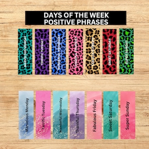 Vulgar Days Of The Week Pens - Leopard Print