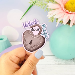 Entsperre deine eigene Magie ~ Magische Positivität Aufkleber, Geschenk für menschliche Güte, Selbstliebe Sticker, Positivität Geschenk Sticker, Kreativität Geschenk Sticker