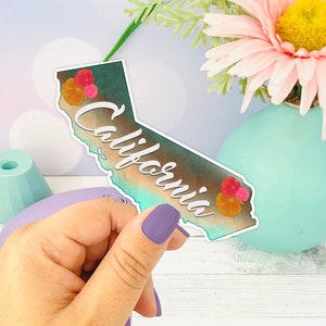 California ~ USA State Love Sticker, State Love, Cali Girl Sticker, California Gift Sticker, USA State Sticker, Gift for Cali Resident