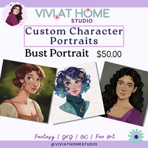 Charakter Porträts Büste, Charakter Kunst, Illustration Portrait, No Ai, Handgezeichnete Kunst, DnD Charakter, Buchcharakter, Fan Art