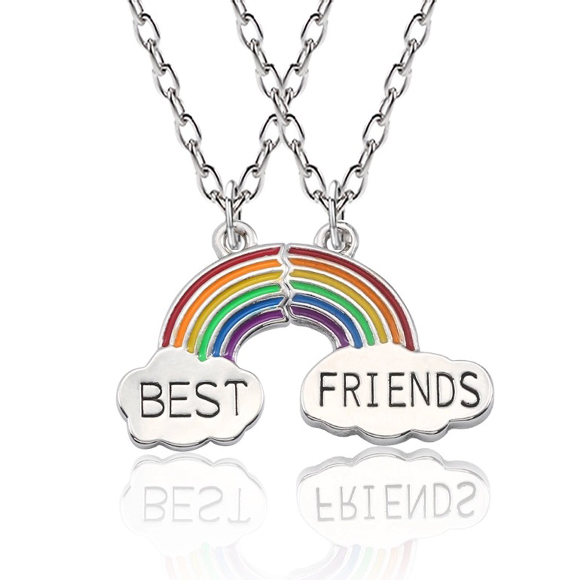 Rainbow friendship necklace deals