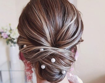 Extra Large Pearl Wedding hair pin Pearl Bridal hair pin Pearl hair pin Pearl Wedding hair accessories Pearl Bridal hair accessories