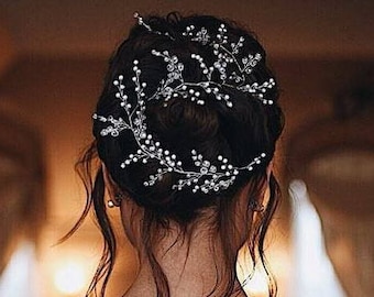 Extra long hair vine Wedding hair accessories Bridal hair vine Wedding hair piece Bridal headpiece Bridal hair accessories Wedding hair vine