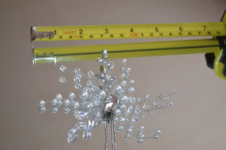 Bridal Hair Comb Crystal Hair Comb Wedding Hair Piece Bridal Hair Clip Wedding Hair Comb Silver Crystal Hair Comb Boho Wedding Hair Pins