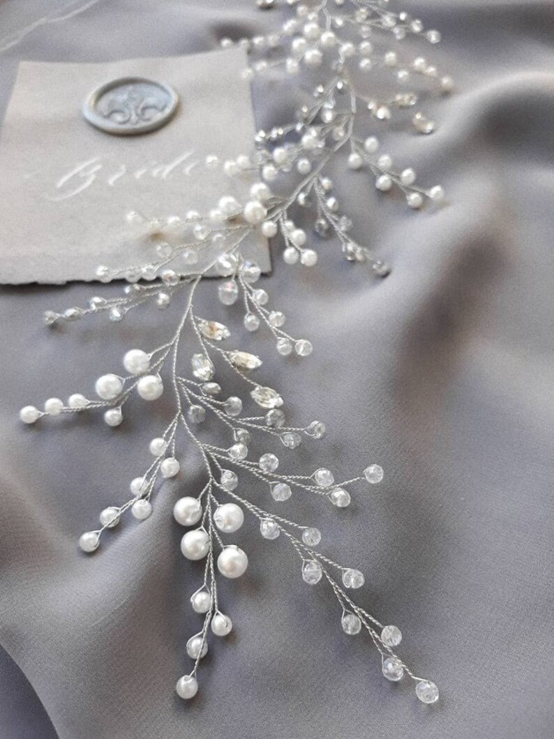 Bridal Hair Vine Wedding Hairpiece Vine Hair Piece Gold Etsy