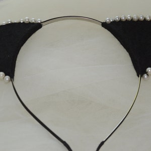 Oreilles Serre Tete Halloween Bebe Bandeau Noir Chat Oreilles Etsy