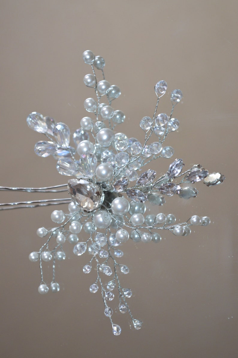 Bridal Hair Comb Crystal Hair Comb Wedding Hair Piece Bridal Hair Clip Wedding Hair Comb Silver Crystal Hair Comb Boho Wedding Hair Pins