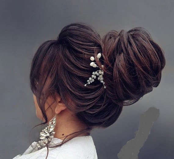 Pearl Hair Pins Ivory Pearl Hair Pins Pearl Cluster Hair Etsy