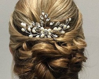 Silver Crystal Hair pins Bridal hair pins Wedding hair accessories Wedding hair Bridal hair accessory bridesmaid prom Silver hair pins