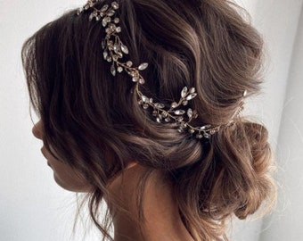 Bridal Hair vine Wedding Hair vine Bridal hair accessories Wedding Hair Accessories Rose Gold Bridal Hair Vine Silver Bridal Hair piece