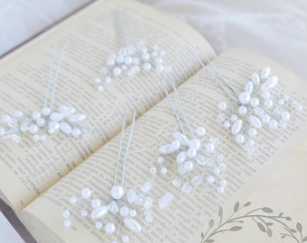 Pearls wedding hair pin Bridal Hair Vine Bridal Hairpiece Wedding Hair piece Vine bridal hair accessories rhinestone hairpin crystal bridal