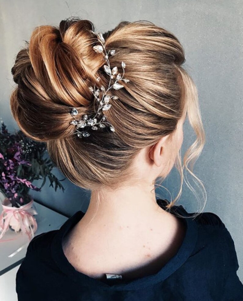 Bridal hair vine Bridal hair piece Silver Bridal Hair Accessories Wedding Hair Accessories Wedding hair piece Rose Gold Bridal hair vine